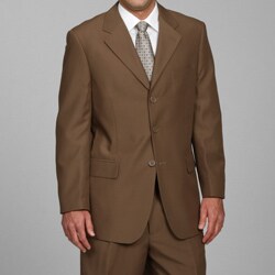 Carlo Lusso Men's Taupe 3-button Suit