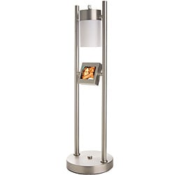 Tao Electronics Brushed Metal Digital Photo Table Lamp