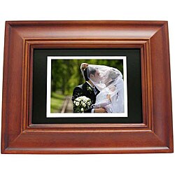 TAO 5.6-inch Mahogany Wood Digital Photo Frame