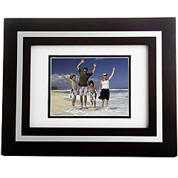 TAO 5.6-inch Mahogany with Brushed Silver Enclosure Digital Photo Frame