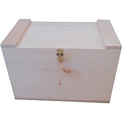 Pine and Cedar Medium Unfinished Covered Box 