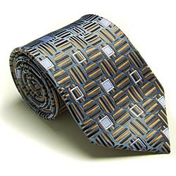 Platinum Ties Men's 'Blue Casual' Tie