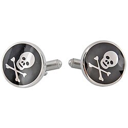 Stainless Steel Skull Cuff Links