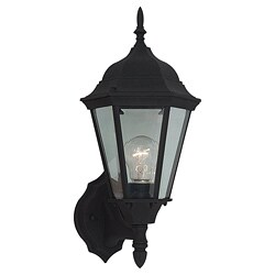 Windgate 1-light Black Outdoor Wall Lantern