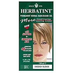 Herbatint Swedish Blonde 10C 4.56-oz Permanent Herbal Haircolor Gel (Pack of 3)