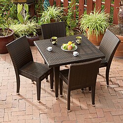 All-Weather Wicker 5-piece  Outdoor Dining Set