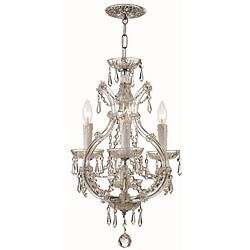 Maria Theresa 3-light Polished Chrome Mini Chandelier