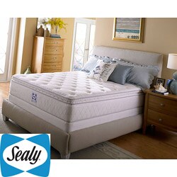 Sealy Denham Springs Plush Euro Pillowtop California King-size Mattress Set