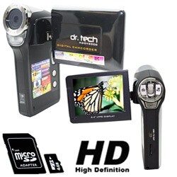 HDDV2000 Black Video Camera with 8GB MicroSD Card