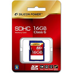 Silicon Power 16GB SDHC (Class 6) Full Video HD Card
