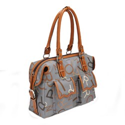Rioni Medley Grey Canvas Satchel