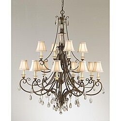 Lake Geneve 12-light Bronze Chandelier