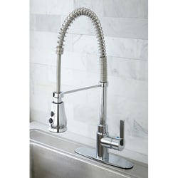 Continental Modern Spiral Pull-down Chrome Kitchen Faucet
