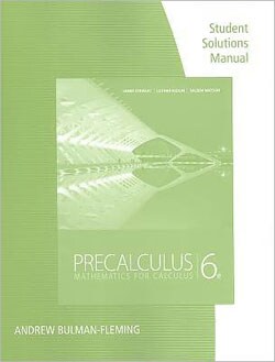 Student Solutions Manual for Stewart/Redlin/Watson's Precalculus: (Paperback)