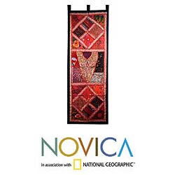 Cotton 'Reign of Red' Wall Hanging (India)
