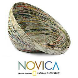 Recycled Paper 'Waves' Centerpiece (Guatemala)