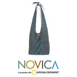 Cotton 'Cloud Dance' Shoulder Bag (Thailand)