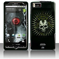 Motorola Droid X MB810 Cross Skull Snap-on Protective Case Cover