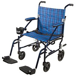 Drive Fly Lite 19-inch Ultra Lightweight Transport Wheelchair