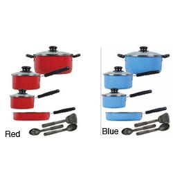 Sunbeam Everton Colorsplash 12-piece Aluminum Cookware Set