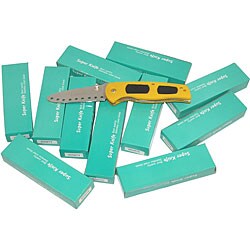 Ronin Gear Practice Training Yellow Folding Knives (Pack of 12)