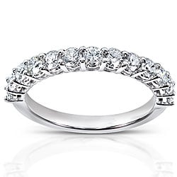14k White Gold 3/4ct TDW Diamond Wedding Band