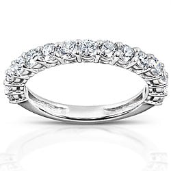 14k White Gold 1ct TDW Diamond Wedding Band (H-I, I1-I2)