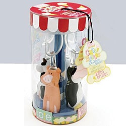Jole Cute Brutes Animal Ice Cream Spoons (Set of 4)