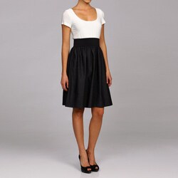 Tiana B. Women's Black/ Ivory Twofer Dress