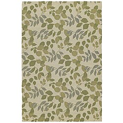 Home and Porch Indoor/ Outdoor Ivory Rug (2' x6')