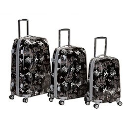 Rockland Vision Garden Hardside 3-piece Spinner Luggage Set