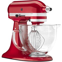 KitchenAid KSB155GBCA Candy Apple Red Artisan Design Collection 5-quart Tilt-head Stand Mixer