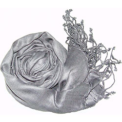 Peach Couture Silver Rayon from Bamboo Pashmina 