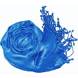 Peach Couture Blue Rayon from Bamboo Pashmina
