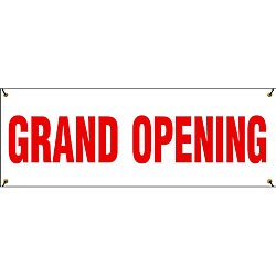 Grand Opening Vinyl Banner (8' x 3')