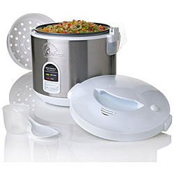 Wolfgang Puck White 10-cup Gourmet Rice Cooker with WP Recipes (Refurbished)