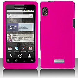 Motorola Droid 2 Hot Pink Snap-on Protective Case Cover