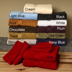 Luxurious 900 GSM Egyptian Cotton 6-piece Bath Towel Set