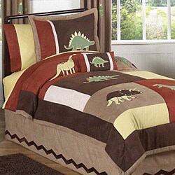 JoJo Designs Brown 4-piece Twin-size  Comforter Set