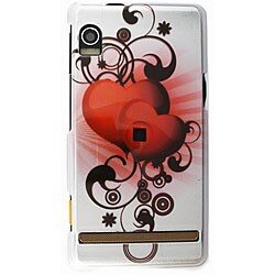 Motorola Droid Silver Snap-On Case Cover