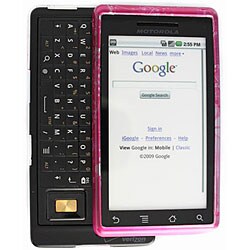 Motorola Droid Pink Flower Snap-On Case Cover