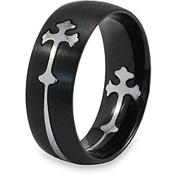 Stainless Steel Cross Cutout Ring