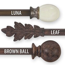 Simply Elegant 28 to 50-inch Adjustable Curtain Rod Set