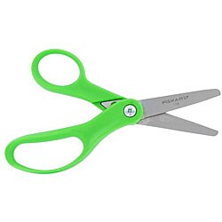 Fiskars 5-inch Blunt-nosed Green Scissors (Pack of 6)