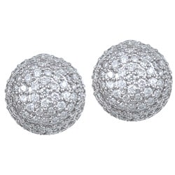 14k White Gold 2 1/4ct TDW Diamond Earrings (I-J,I1-I2)