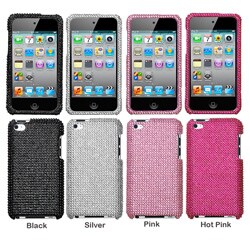 Apple iPod Touch 4 Solid Rhinestone Diamond Protector Case
