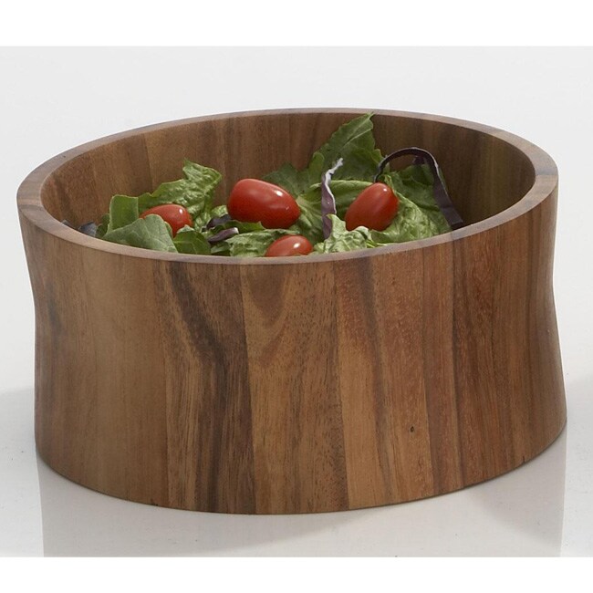 Tulip Style Acacia Salad Bowls (Pack of 4)