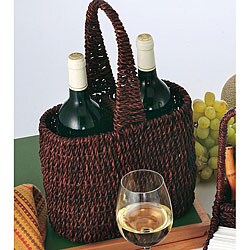 Abaca 2-wine Bottle Holder