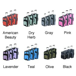 Concord Polo Club Lightweight 3-Piece Designer Luggage Set
