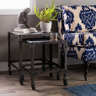 Industrial Steel Nesting Side Tables (India)